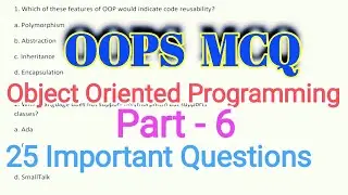 object oriented programming mcq questions Part 6