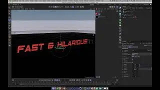 Fast & Furious MoText 02 C4D r25 Lights Materials and Camera