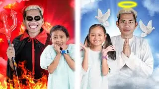 ANGEL VS DEVIL DRAMA!! TEMPTATION IN RAMADAN ALUNA AND AMANDA ALMOST BREAK THE FAST!!