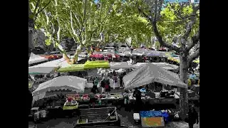 Exploring the Charm of Uzès: Market Day at Place aux Herbes [Uzès Market Day]