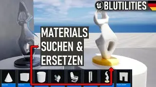 Unreal Engine Editor Utility | Mesh im Editor nach Material durchsuchen und Ersetzen 🤩