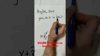 matematik fonksiyonlar soru çözümü, bileşke fonksiyon 