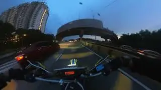 Riding Supermoto in Heavy traffic