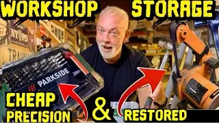 NEW PARKSIDE TOOLS - WORKSHOP STORAGE TIDY - TOOL RESTORATION 🤪⚒️