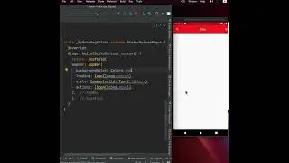 add AppBar in Flutter