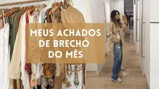 TUDO QUE COMPREI EM BRECHÓ DURANTE 1 MÊS! Tendências 2023, Ralph Lauren, Óculos, vintages e mais!