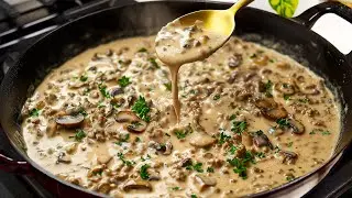 I've Never Eaten Ground Beef This Delicious! The Most Simple Dinner Recipe!