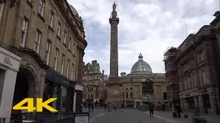 Newcastle Upon Tyne Walk: City Centre【4K】