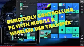 How Iam controlling pc with mobile & wireless screen casting from mobile to pc viceversa.#monect