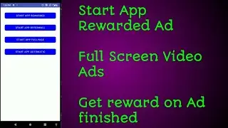 Start app Rewarded Ads for Android