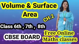 Free Online Maths class | volume & surface area | online maths classes |