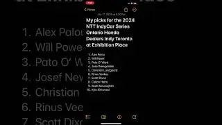 My picks for the 2024 NTT IndyCar Series Ontario Honda Dealers Indy Toronto at Exhibition Place