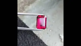 3.70 Carats Natural Umbalite Garnet, Emerald Shape Pinkish red Garnet - 9.92 x 7.30 MM