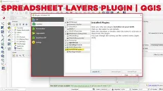 Import .xls or xlsx using Spreadsheet Layer Plugin | QGIS