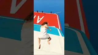 Amanda, Cow, Lamar & Michael Funny Water Slide #2 #shorts