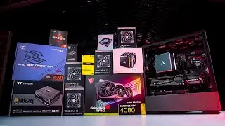 TOTAL BLACKOUT, NO RGB! | All Black Gaming PC Build | MSI RTX 4080, AMD RYZEN 9 7900X, Air Cooled