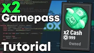 Roblox Studio x2 CASH Gamepass Tutorial - Quick And Easy!