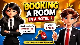Booking a Room in a Hotel Conversation - Improve English Speaking Skills
