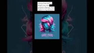 using AI for graphics design | chatgpt + midjourney