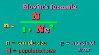 How To Use and Solve Slovin's Formula? (Number of Sample Size/ Sample!!) | Research and Statistics!