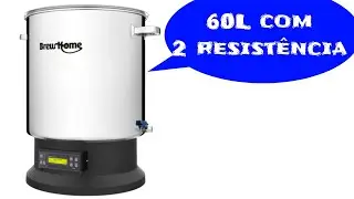 Panela automatizada BREWHOME 60L com 2 resistências e Bluetooth