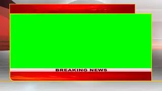 #3d green screen news studio background with music