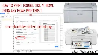HOW TO PRINT TWO-SIDED MANUALLY EASY PROCESS || DOUBLE SIDED PRINTING || RAM TECHLOGICAL