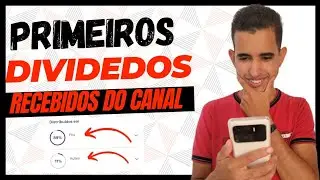 RECEBI MEUS PRIMEIROS DIVIDENDOS DO CANAL 🙏💰