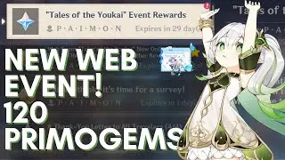 FREE 120 PRIMOGEMS! NEW WEB EVENT! | Genshin Impact