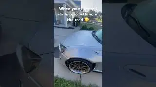 Lowered FRS vs object in road 😅
