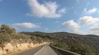 Winding road on mount Carmel Haifa Israel 2019 דרך מפותלת על הר הכרמל חיפה ישראל
