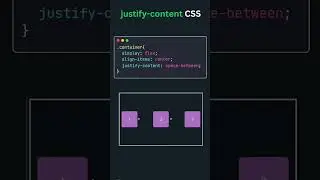 Justify content css 