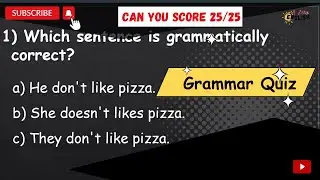 Master English Tenses: 25 Quiz Questions
