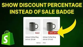 How to Display the Discount Percentage Instead of Sale Badge in Shopify (FREE & EASY)