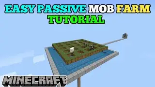 How to make Simple passive mob farm Tutorial in Minecraft 1.20+ (MCPE) BEDROCK EDITION JAVA EDITION