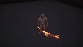 Unreal Engine 4 - NIAGARA - Sword Attack Animation Variation 1 & Particle Effects |