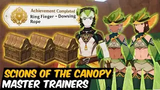 All Scions Of The Canopy Master Trainers Ring Finger Dowsing Rope Hidden Achiement | Genshin Natlan