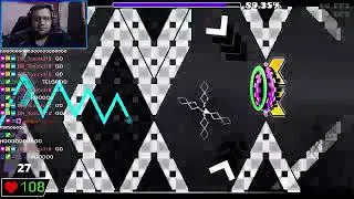 señor de 40 se pasa un nivel complicado de geometry dash