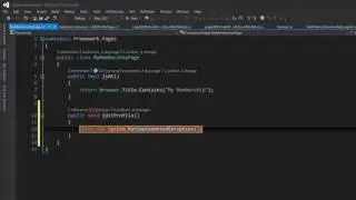 9 coding out the page objects
