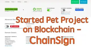 Idea to Product | #ChainSign my first Proof of Ownership project on #Blockchain! #15