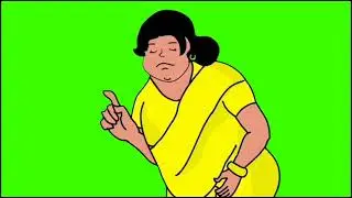 fat woman talking | green screen cartoons | watch by { aaghosh tv }
