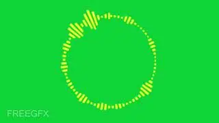 Audio spectrum green screen video,digital audio wave form green screen video