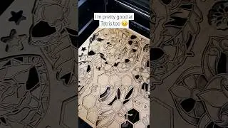 Maximizing my acrylic laser cuts #shorts #lasercutting #resinart #stainedglassart #liadiadesigns