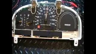 98 99 Nissan Frontier Instrument Gauge Cluster Bench Test - Problem Information