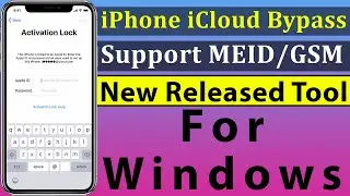 How to Bypass iCloud MEID/GSM iPhone in Full Free | New released Tool For Windows |ON/OFF iCloud Fix