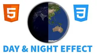 Animated Earth with HTML and CSS / CSS Animations / Day & Night Effect