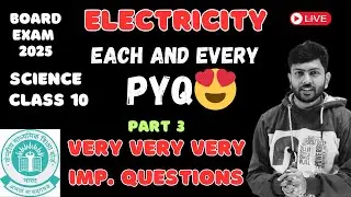 Science - Class 10th - chapter wise - PYQ - Electricity - Board exam 2025 - Part 3 #shorts
