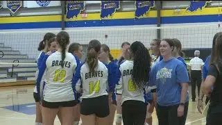 Blackhawk Christian volleyball tops the Fort Wayne Falcons 3-1 on 9/9/24