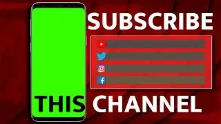 FREE Social Media Mobile Template  Green Screen  Free To Use