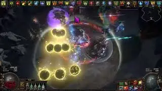 End of League Project | All Content Storm Burst Trickster vs Uber Bosses & Feared & Lycia | POE 3.20